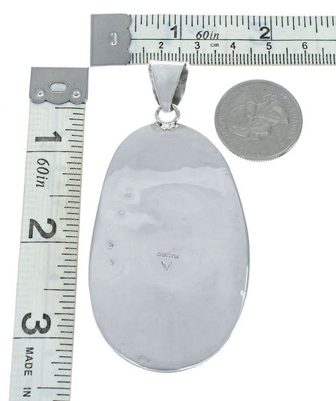 Navajo Native American Turquoise Sterling Silver Pendant NN20069